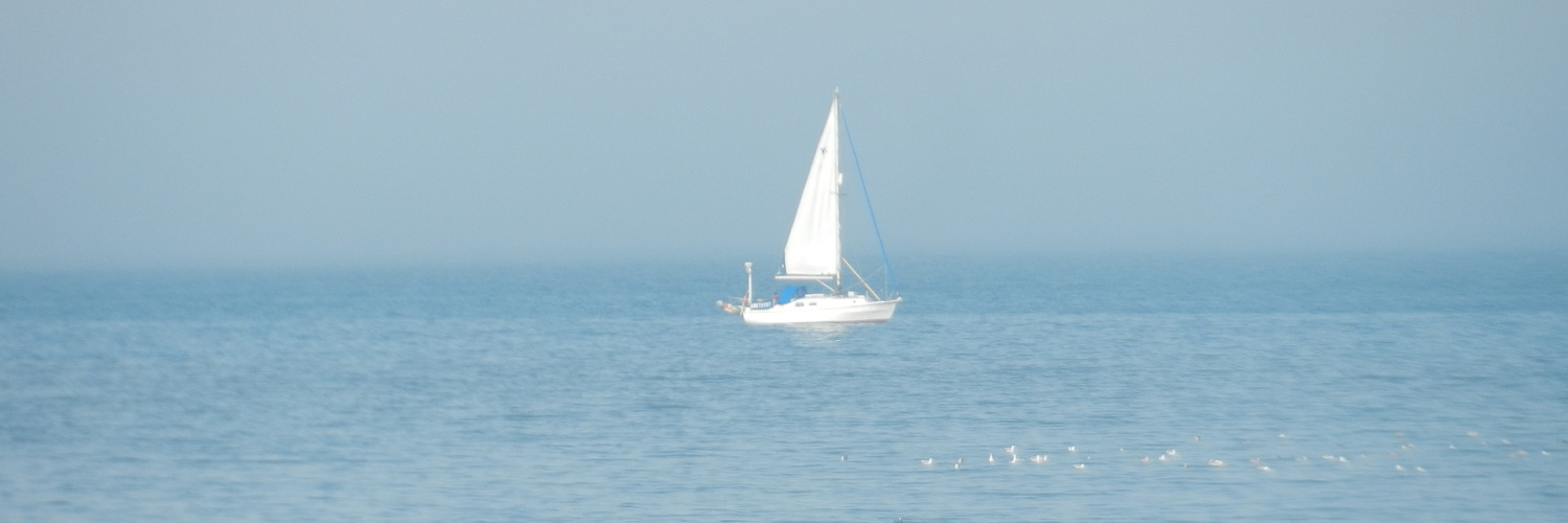 Boat sailing in Prestatyn